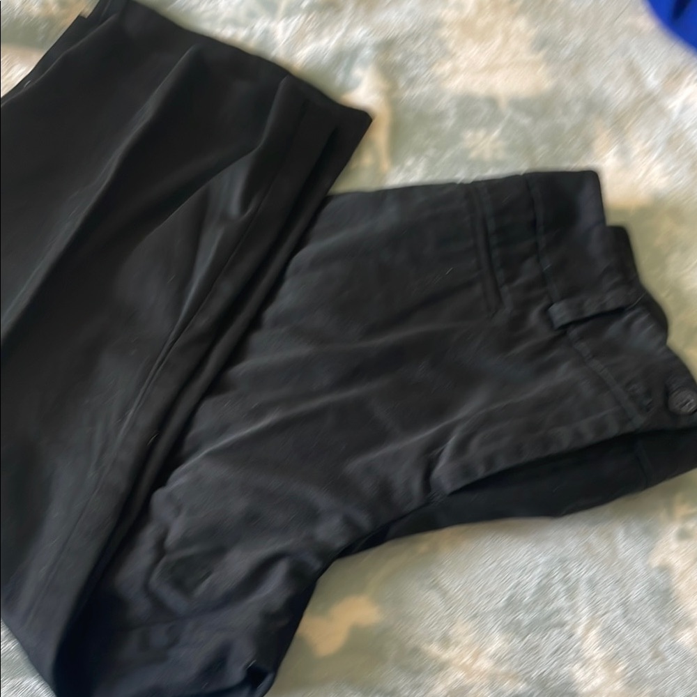 Black Capri Wide Leg Pants